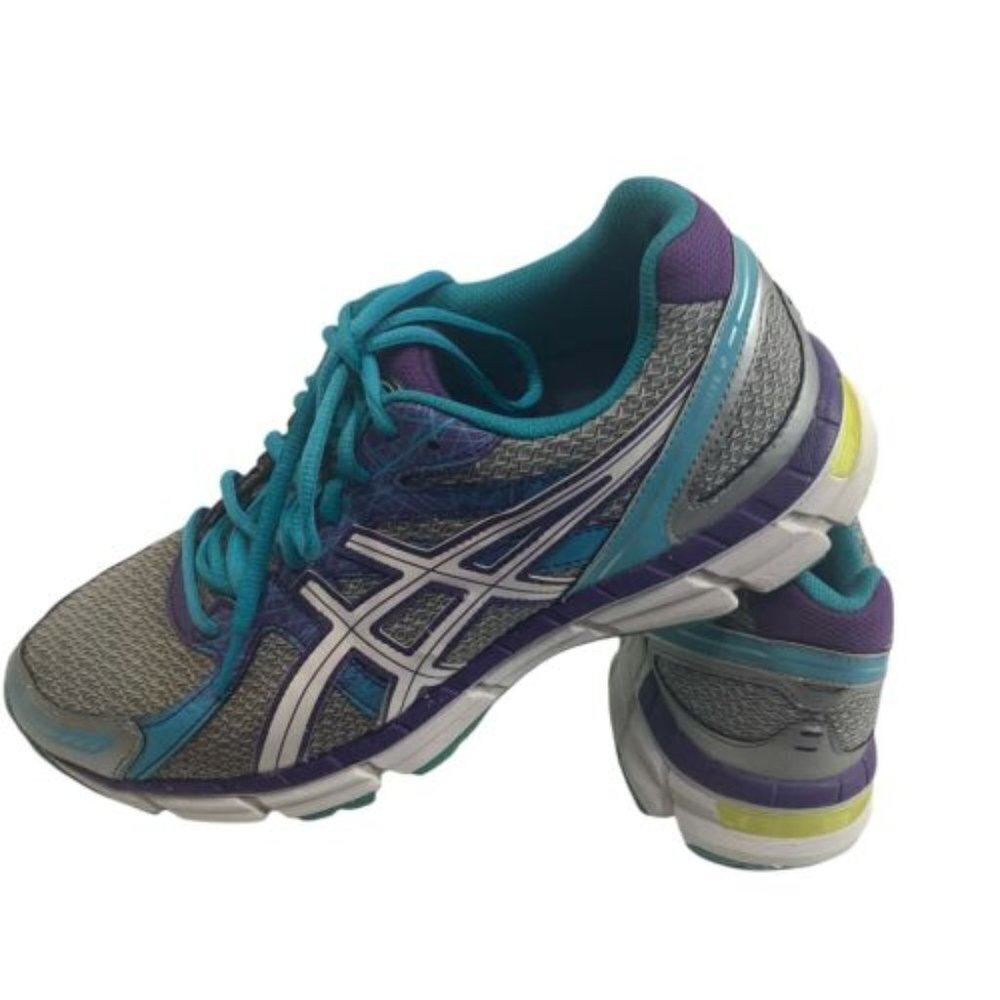 ASICS womens size 9.5 gel-Excite 2 running shoe T473N aqua gray purple‎